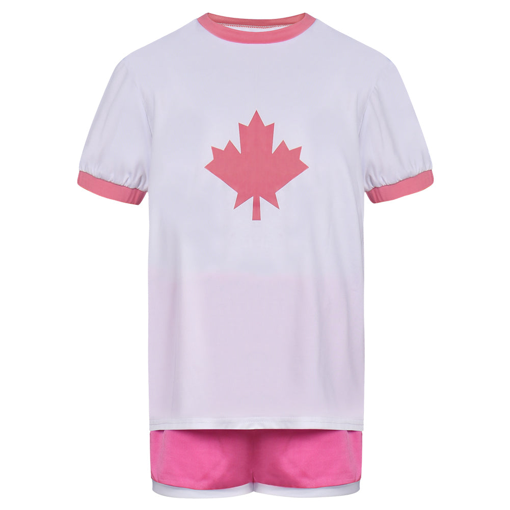 2022 Alerte Rouge Meilin Lee Enfant Pyjamas Cosplay Costume