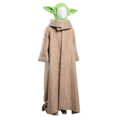 The Mando Baby Yoda Grogu Robe Chapeau Halloween Cosplay Costume Pour Enfant