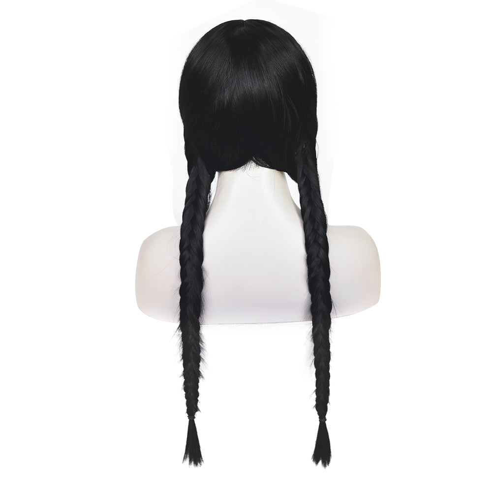 Wednesday Addams Wednesday Cosplay Perruque