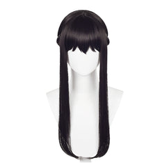 Supai Famirī Yor Perruque Longue Noire Cosplay Perruque