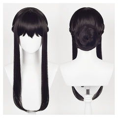 Supai Famirī Yor Perruque Longue Noire Cosplay Perruque