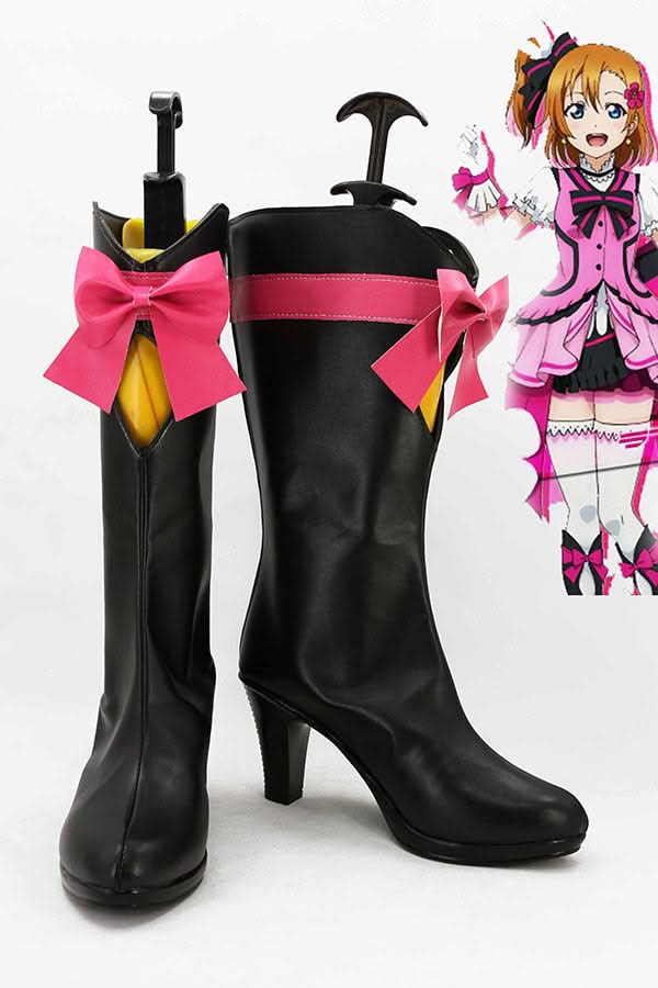 LoveLive! Season 2 KiRa-KiRa-Sensation! Honoka Kosaka Botte Cosplay Chaussures