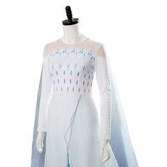 La Reine des Neiges 2 Frozen 2 Elsa Ahtohallan Robe Blanche Cosplay Costume