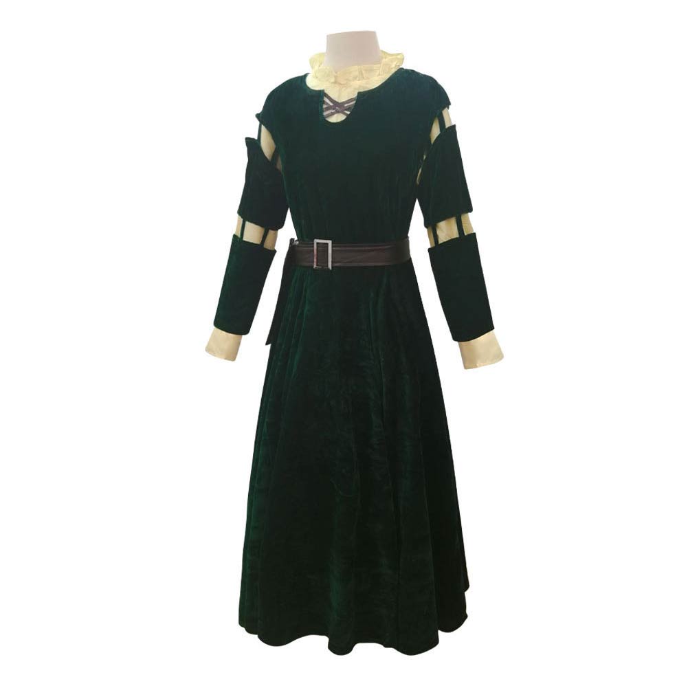 Femme Brave Merida Robe Cosplay Costume