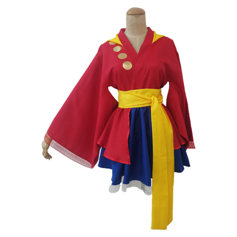 One Piece Monkey D. Luffy Lolita Cosplay Costume
