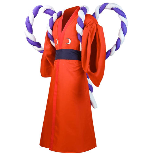 One Piece Kozuki Oden Orange Cosplay Costume Carnaval
