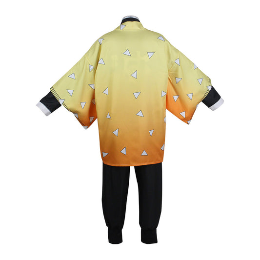 Adulte Demon Slayer Agatsuma Zenitsu Cosplay Costume