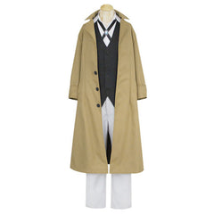 Adulte Bungo Stray Dogs Dazai Osamu Kaki Uniform Cosplay Costume Carnaval