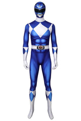 Power Rangers : Mighty Morphin Ranger Bleu Combinaison Cosplay Costume