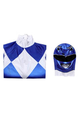 Power Rangers : Mighty Morphin Ranger Bleu Combinaison Cosplay Costume