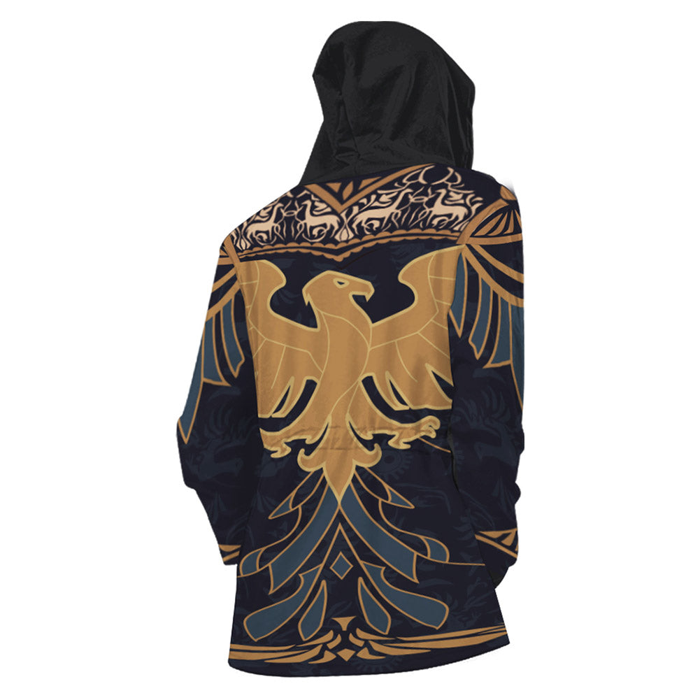 Hogwarts Legacy Ravenclaw Veste à Capuche Coupe-vent Cosplay Costume