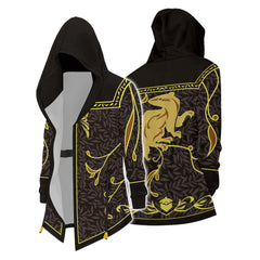 Hogwarts Legacy Hufflepuff Veste à Capuche Coupe-vent Cosplay Costume