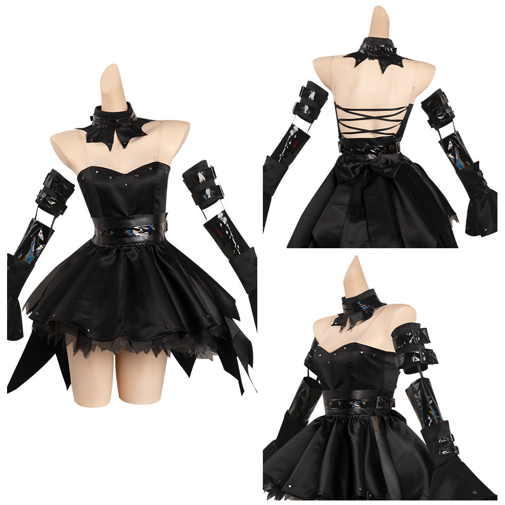 Anime Chobits - Freya Robe Noire Cosplay Costume	