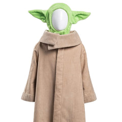 The Mando Baby Yoda Grogu Robe Chapeau Halloween Cosplay Costume Pour Enfant