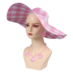  2023 Film Barbie Chapeau de Soleil Collier Boucles d'oreilles Accessories 