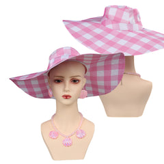  2023 Film Barbie Chapeau de Soleil Collier Boucles d'oreilles Accessories 