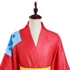 One Piece Wano Country  Monkey D. Luffy Kimono Cosplay Costume