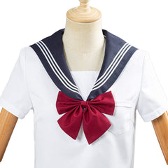 Court Uniforme de Marin Été Jupe Tenue JK Lycée Uniforme Classe Uniforme Etudiant Cosplay Costume
