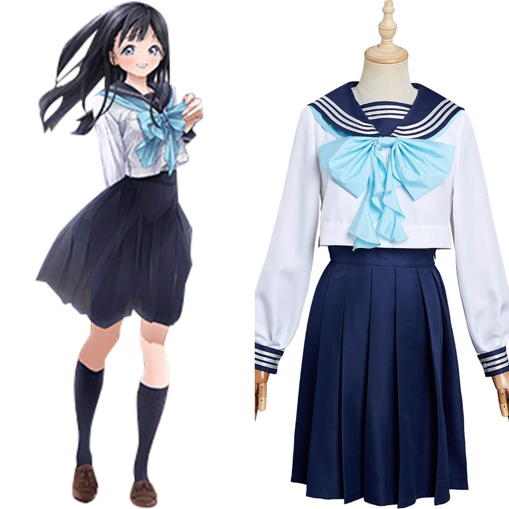 Akebi-chan no Seirāfuku Komichi Akebi Cosplay Costume