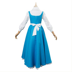 La Belle et La Bête Belle Robe et Tablier Cosplay Costume Bleu
