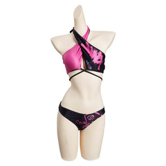 League of Legends LoL Jinx Design Original Tops et Shorts Design Original Maillot De Bain- Cossky