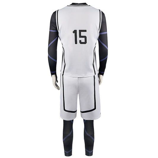 Blue Lock Isagi Yoichi Ensemble de T-shirt Blanc Cosplay Costume