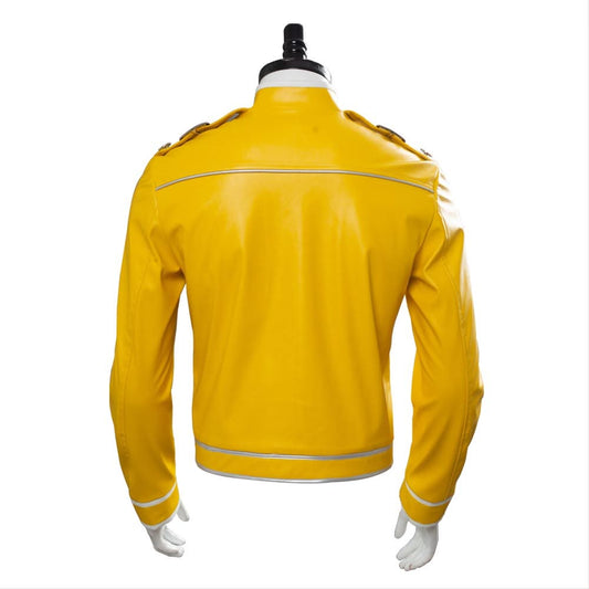 Queen Freddie Mercury Veste Jaune Cosplay Costume