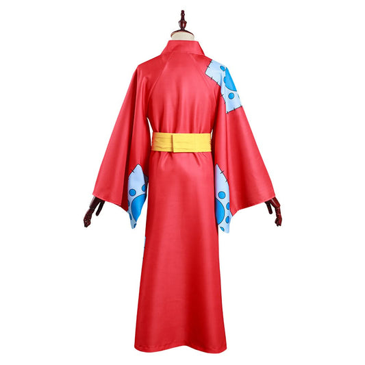 One Piece Wano Country  Monkey D. Luffy Kimono Cosplay Costume