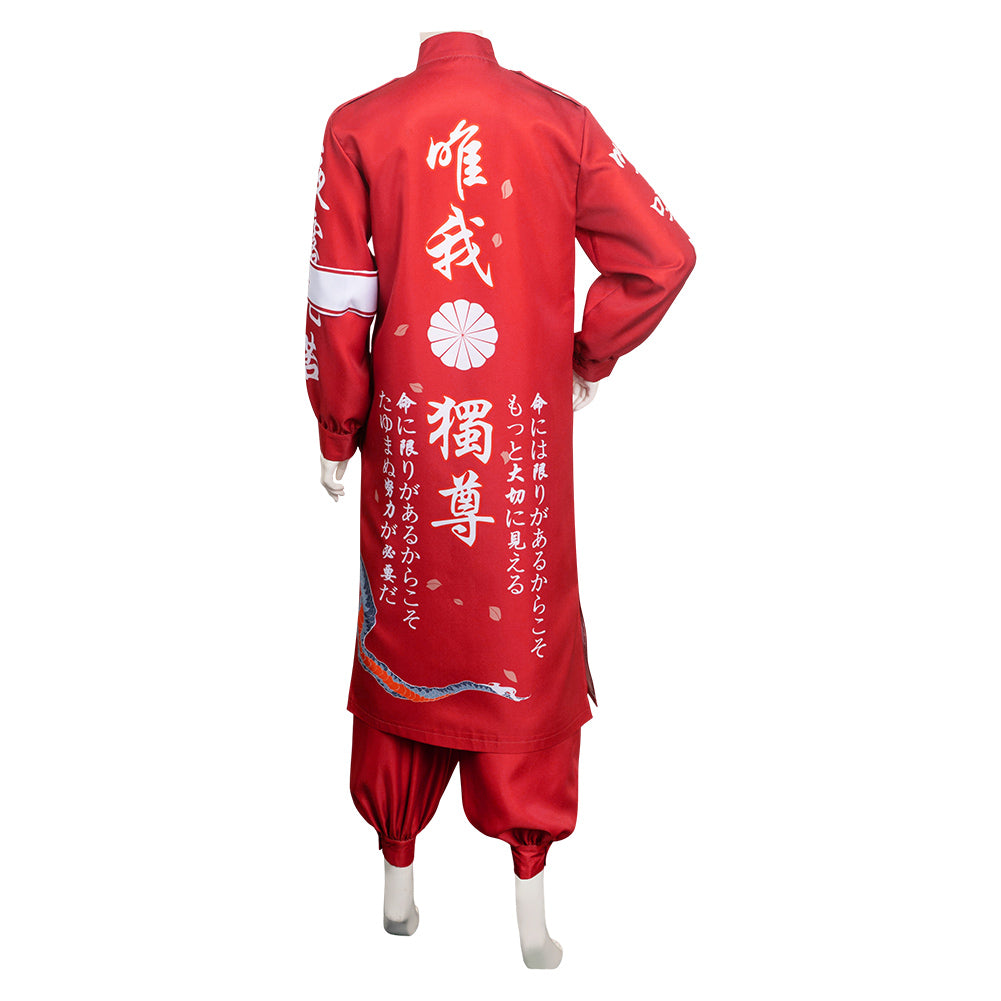 Adulte Bosozoku Kimono Rouge Japanese Uniforme Cosplay Costume