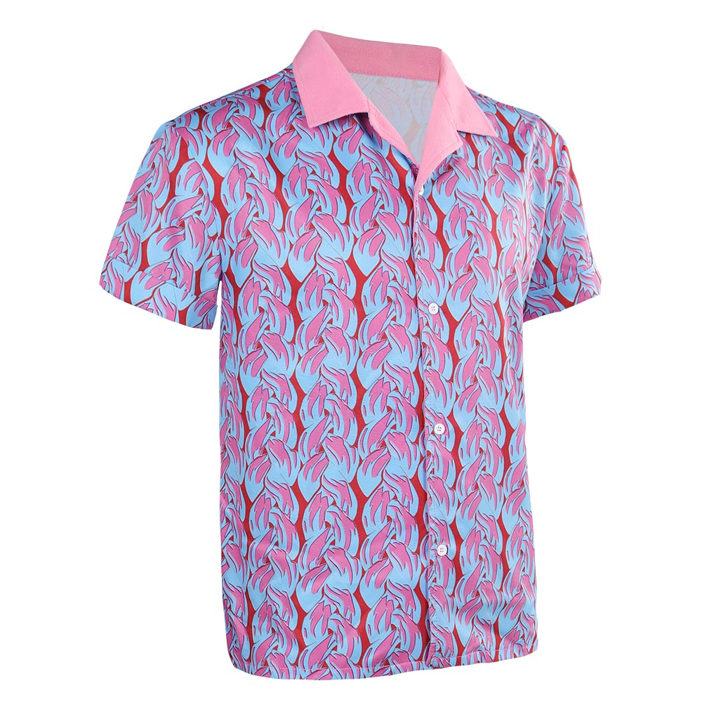 Adulte Film Barbie Ken Violet Chemise Imprimée Cosplay Costume