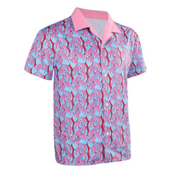 Adulte Film Barbie Ken Violet Chemise Imprimée Cosplay Costume