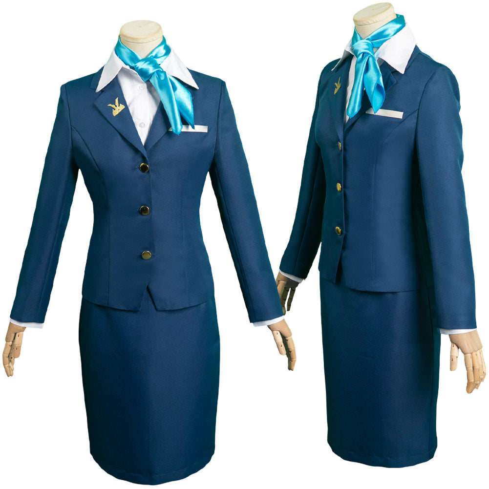 Anime Hokkyoku Hyakkaten no Concierge San Akino Tenue Femme Cosplay Costume