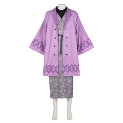 Anime Kimetsu No Yaiba  Shinazugawa Genya Tenue Violet Cosplay Costume