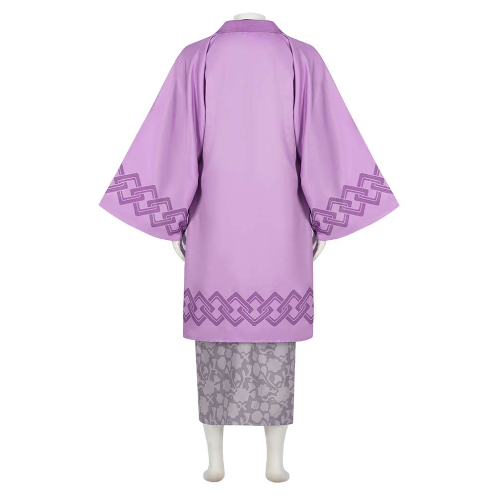 Anime Kimetsu No Yaiba  Shinazugawa Genya Tenue Violet Cosplay Costume