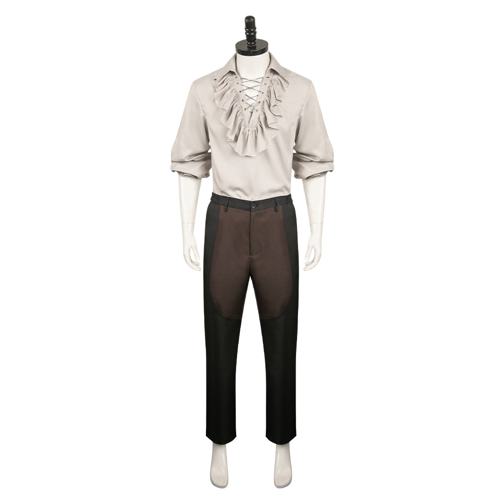 Baldur‘s Gate Astarion Tenue de Chemise Médiévale Cosplay Costume