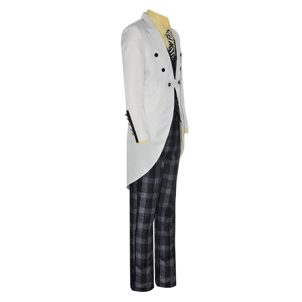Batman Jerome Habit à queue Blanc Tenue Cosplay Costume