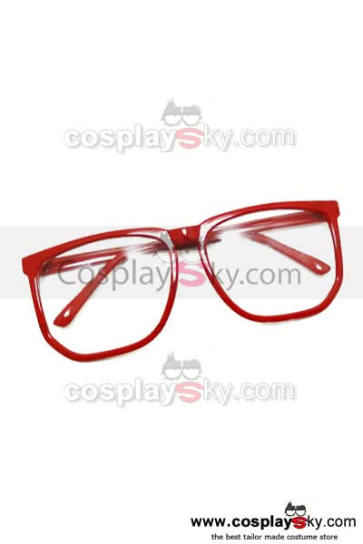 Beyond the Boundary Mirai Kuriyama Lunettes Rouges Cosplay Accessoire