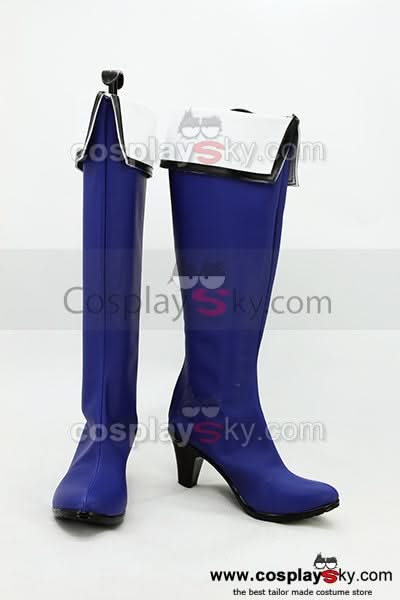 Beyond the Boundary Mitsuki Nase Cosplay Chaussures Bleu