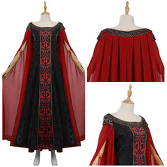 House of the Dragon Princess Rhaenys Velaryon Vintage Cosplay Costume Médiéval