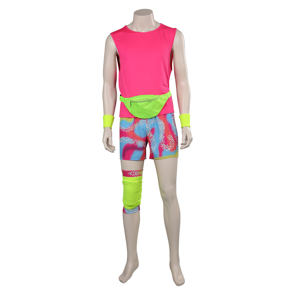 Enfant Film Barbie Ken Plage Tenue Ryan Gosling Rollerblade Tenue Cosplay Costume