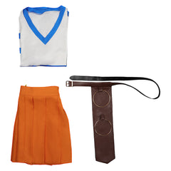 Enfant TV One Piece Nami Tenue Orange Cosplay Costume