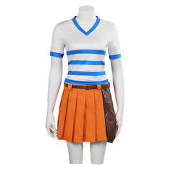 Enfant TV One Piece Nami Tenue Orange Cosplay Costume