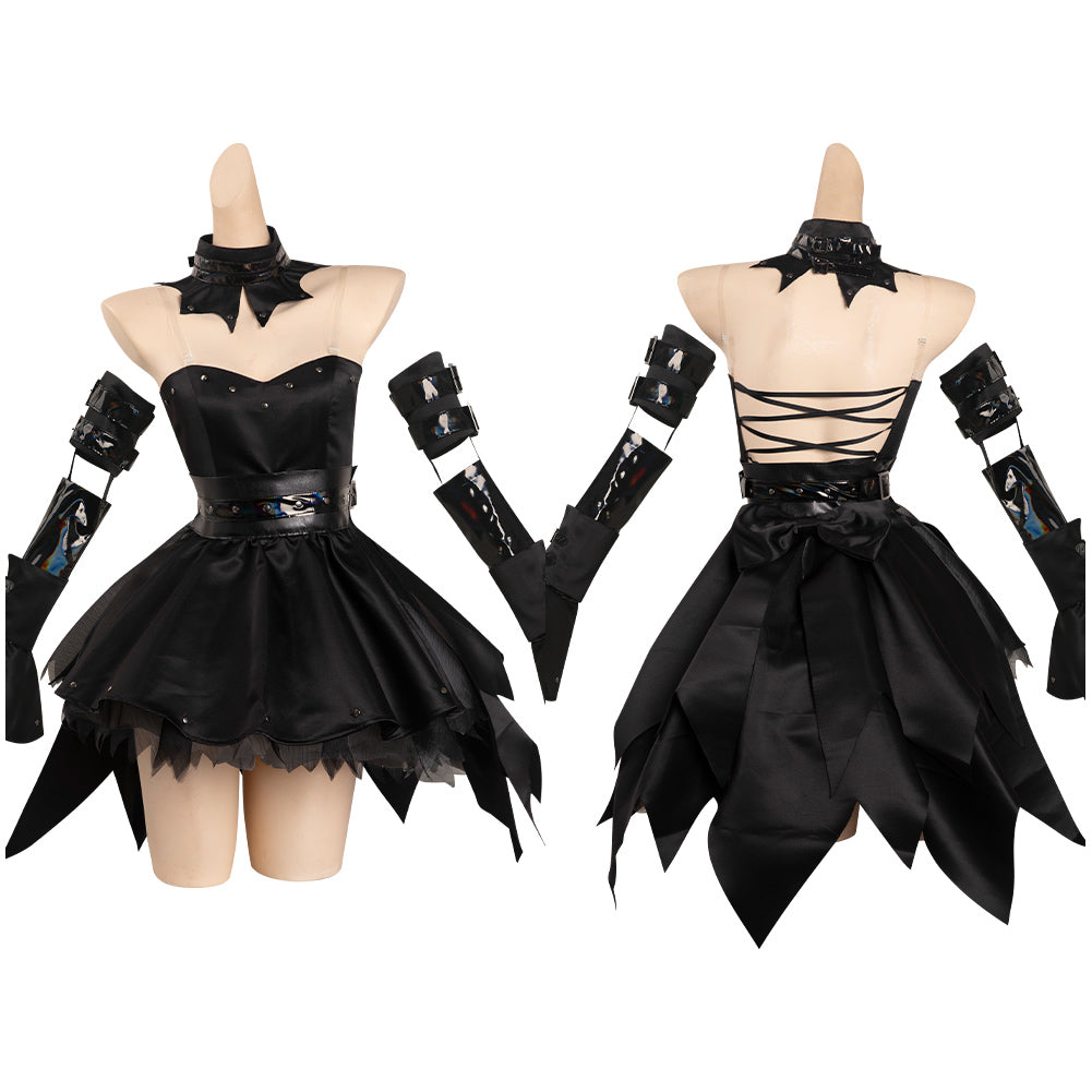 Anime Chobits - Freya Robe Noire Cosplay Costume	