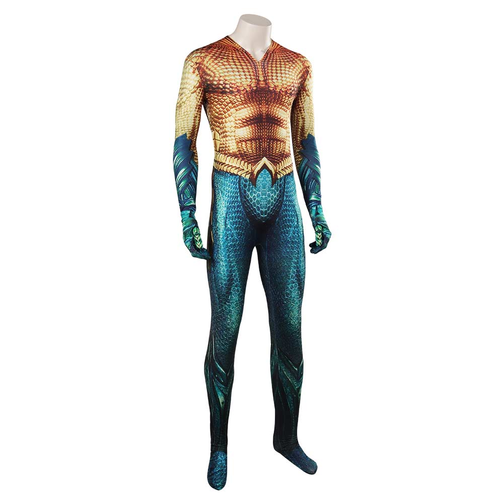 Film Arthur Curry Aquaman 2 Homme Combinaison Cosplay Costume