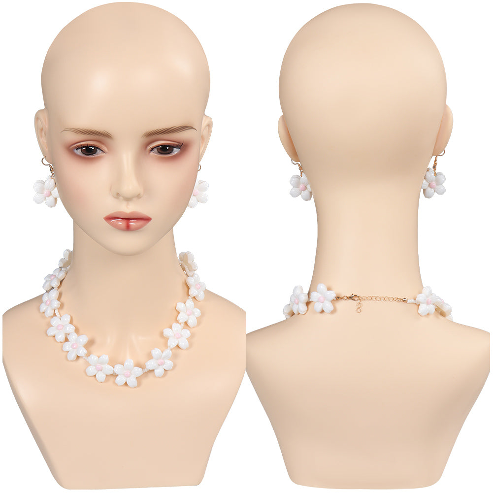 Film Barbie Collier Boucles d'oreilles Lunette Blanc Accessoires 