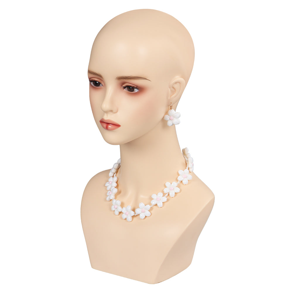 Film Barbie Collier Boucles d'oreilles Lunette Blanc Accessoires 
