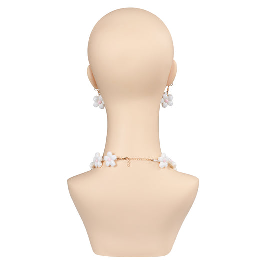 Film Barbie Collier Boucles d'oreilles Lunette Blanc Accessoires 
