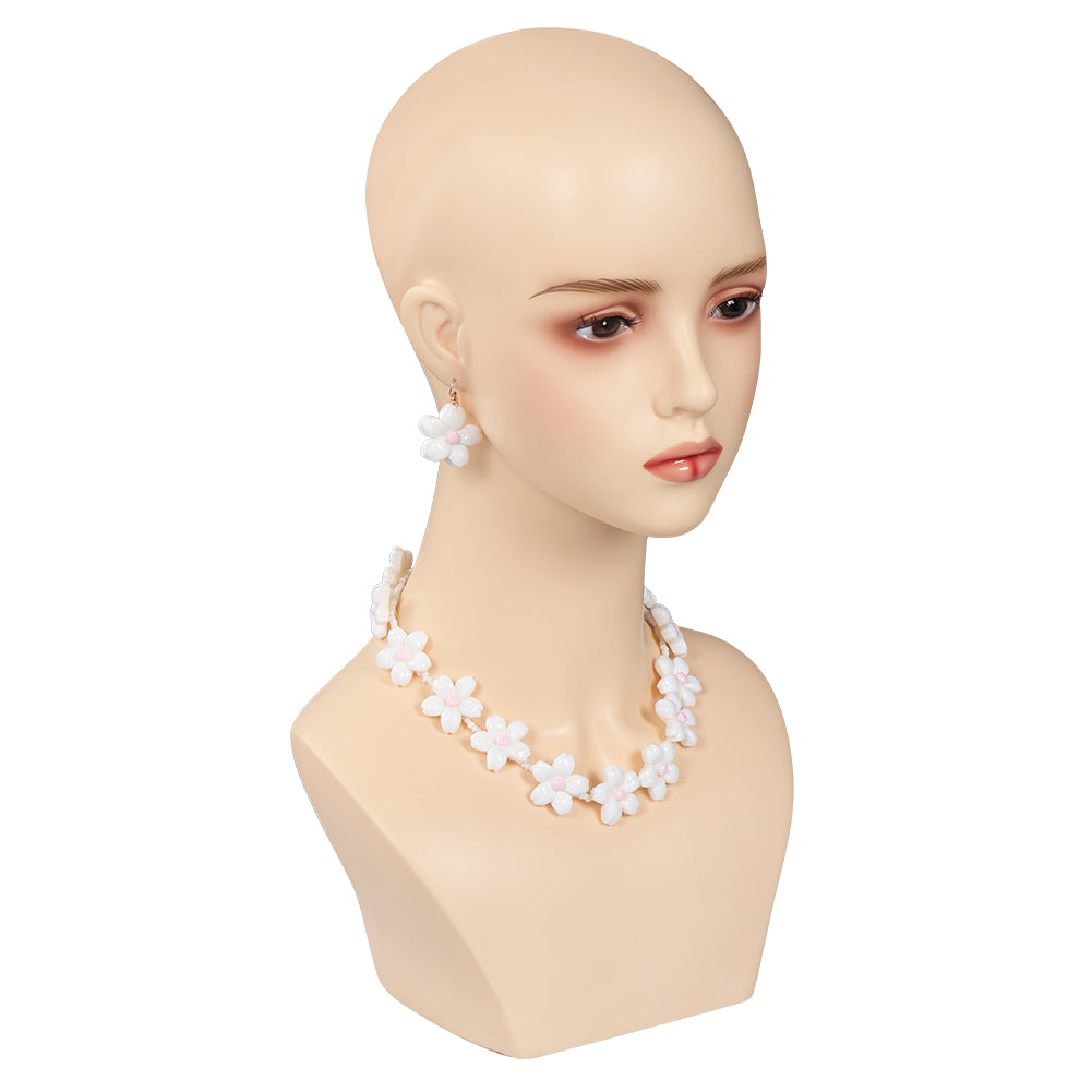 Film Barbie Collier Boucles d'oreilles Lunette Blanc Accessoires 