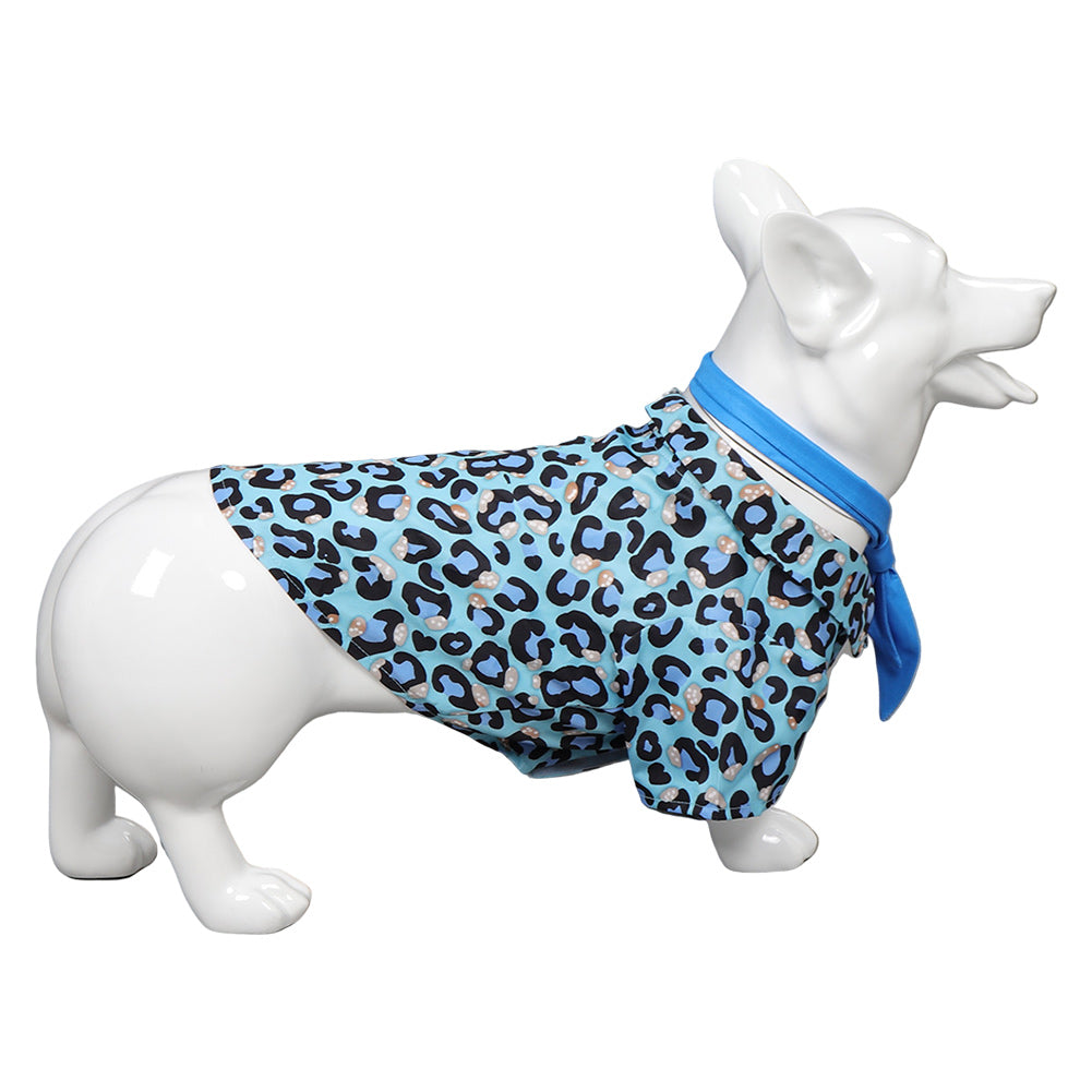 Film Barbie Ken Chemise Imprimée Bleu Costume Pour Animal