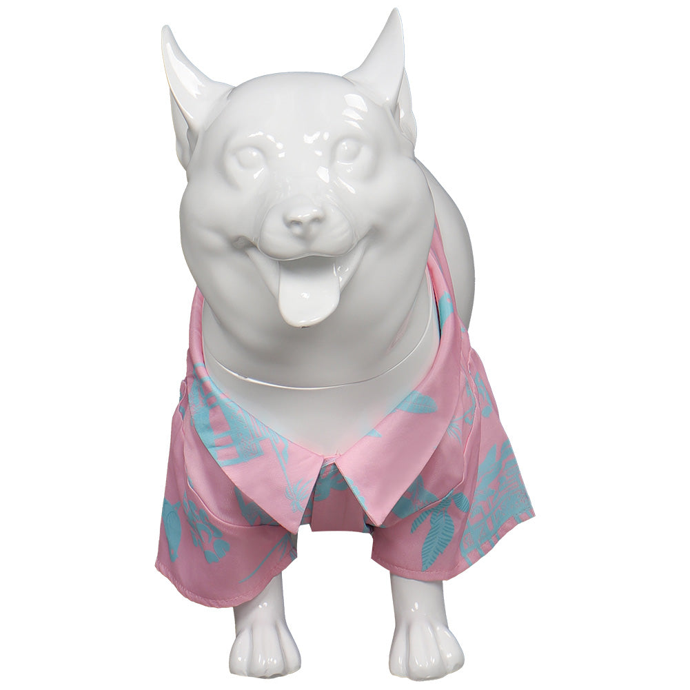 Film Barbie Ken Chemise Imprimée Rose Costume Pour Animal